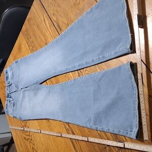 GOOD AMERICAN Jeans Womens 00 /  24 BLUE FLARE FLARE BOOT Denim Pants Preowned
